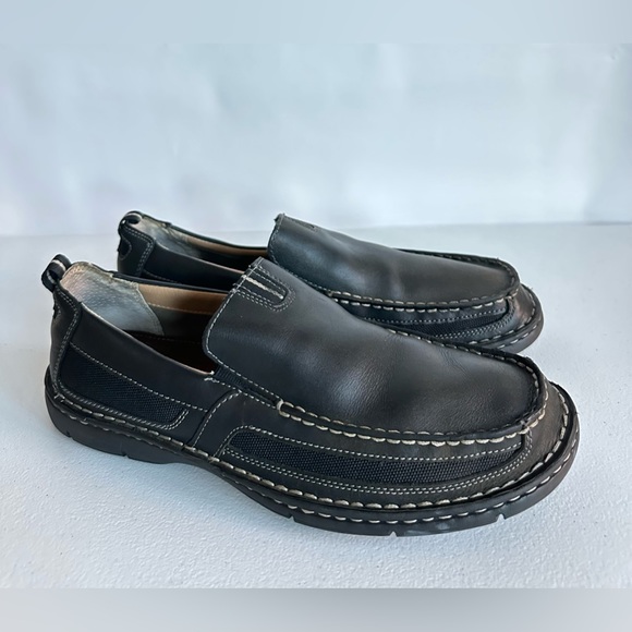 Clarks mens Lambeth Loafer, Black Leather, Size 9.5M - Picture 2 of 11